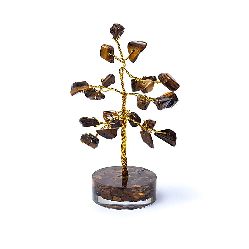 Tiger Eye Gemstone Tree